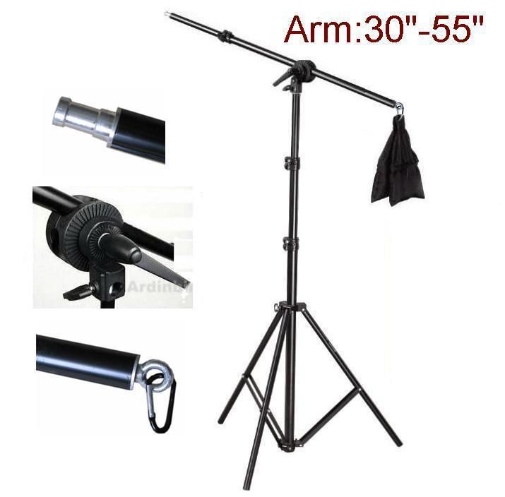 Photography Studio Boom Set Light Stand, Weight Bag Kit  