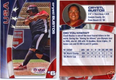 2007 USA Softball Team USA CRYSTL BUSTOS PALM BEACH CC  