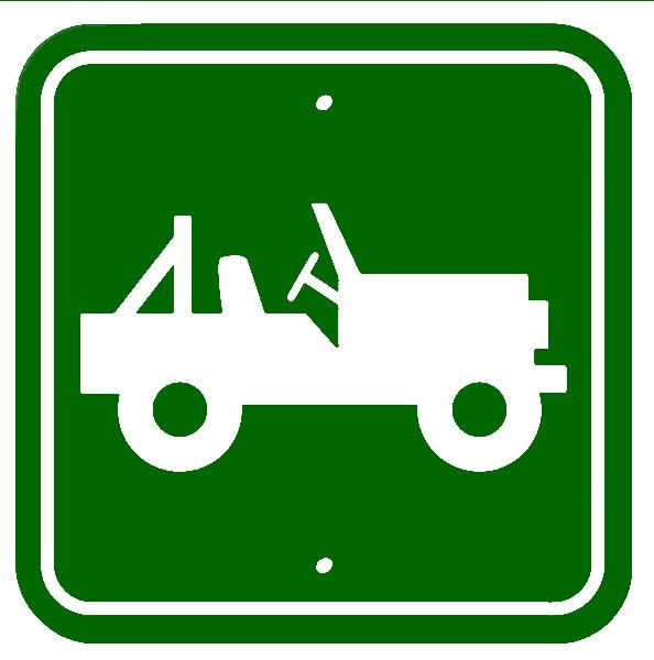 JEEP 4 wheel Drive Wood Sign Marker for off road Sign  