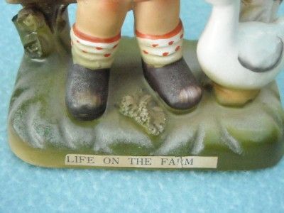 Erick Stauffer Life on the Farm Figurine Vintage Decor  