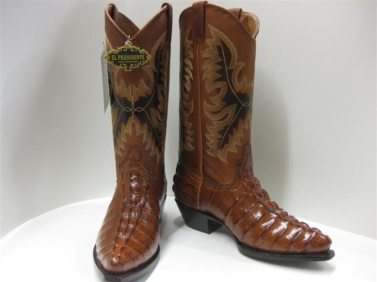 LADIES WOMENS CROCODILE ALLIGATOR TAIL COWBOY BOOTS RODEO DANCING 