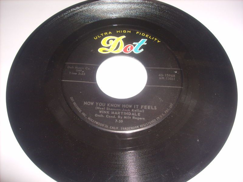 45RPM Wink Martindale Now You Know How It Feels 327el  