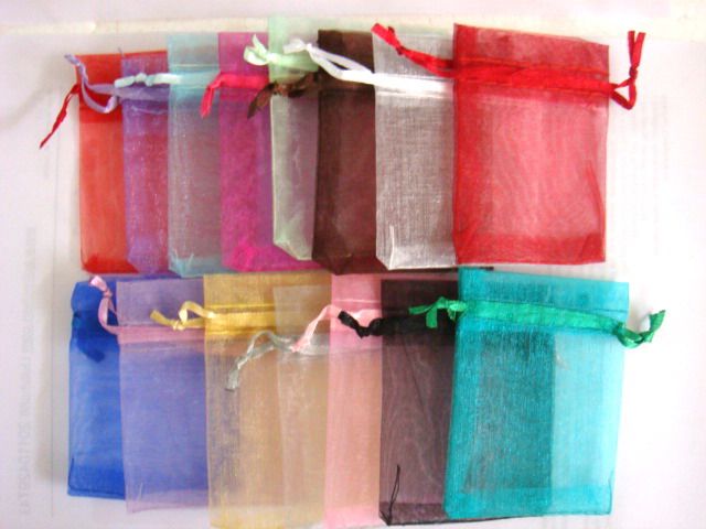 quantity color size to choose from Organza Wedding Favor gift Bags 