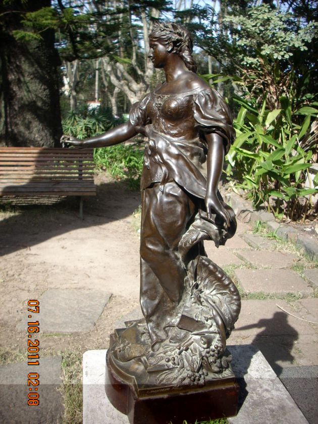 SUPERB LA PAIX G MICHEL F. BARBEDIENNE SCULPTURE  