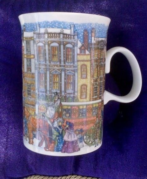 Dunoon Fine Stoneware Christmastime Mug Sue Scullard England  