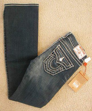 NWT True Religion Disco Becky big T jeans Dakota sky DK  