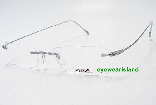 Silhouette Chassis Titan X 7554 6051 Silver Frost Optical Frame  