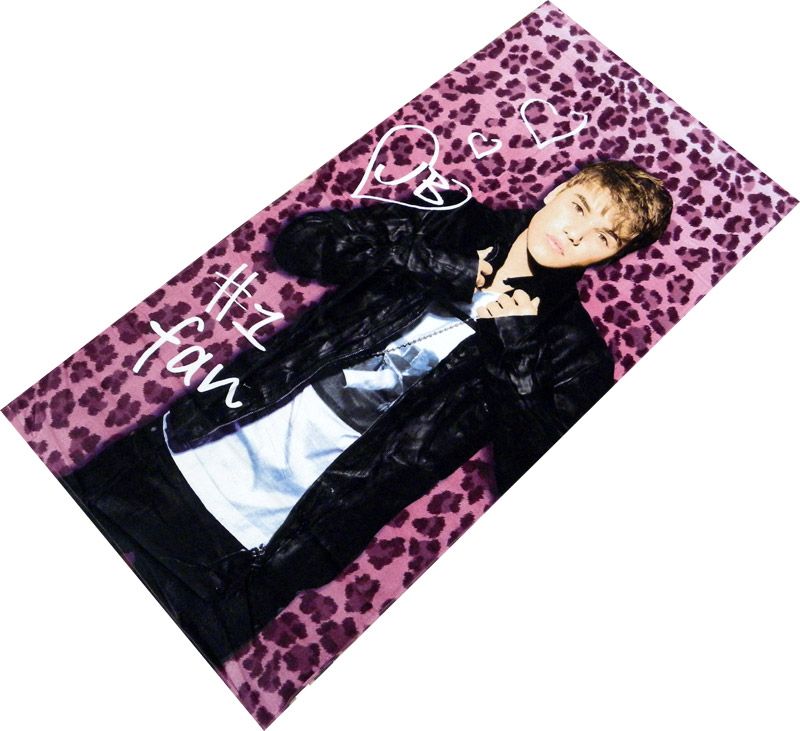 Justin Bieber Beach Towel 30 X 60 Sun Burst Brand New 065443574334 