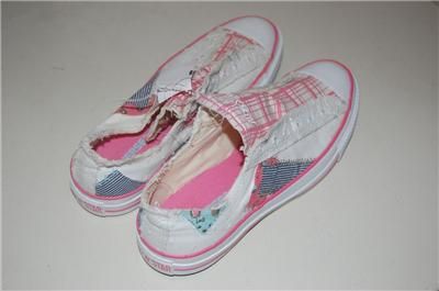   Converse Sneaker SZ 9/10 Shoes ~SHABBY CHIC~ Pink Patchwork ALL * STAR