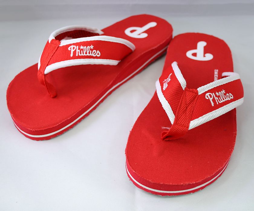 MLB Philadelphia Phillies Contoured Flip Flops (Large)  