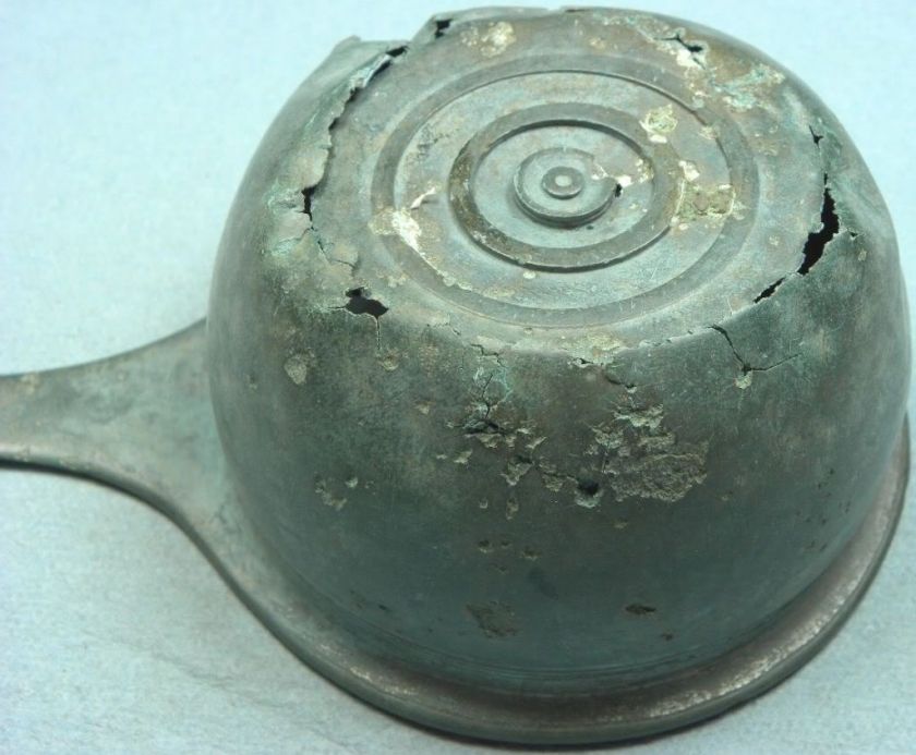 ROMAN BRONZE COOKING POT, RARE  