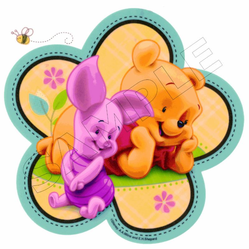Pooh Baby Cuties Edible Cake Topper Decoration Image  