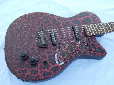 Special Edition Danelectro U2,Cool Red/Black Crackle Finish,W/Tags 