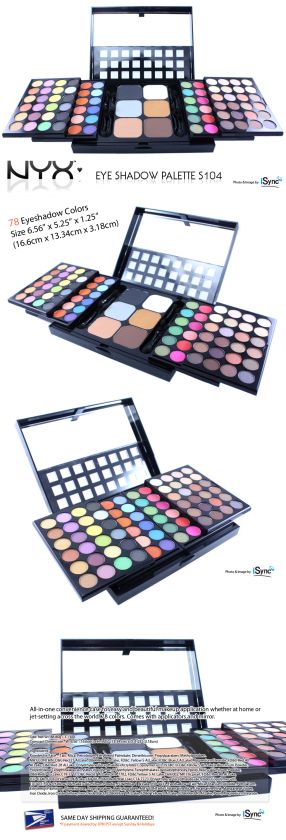 NYX EYESHADOW PALETE 78 COLORS S104 (Makeup Set)  