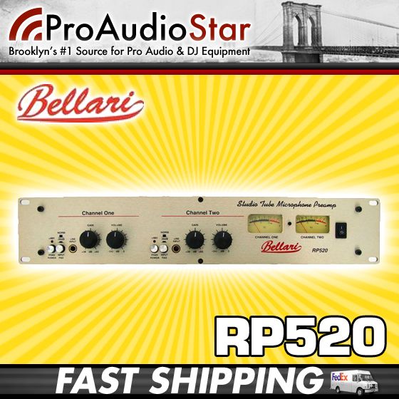 Rolls Bellari RP520 Tube Mic Preamp   Replaces RP220  