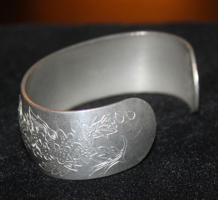 Larkspur Leonard Pewter Bolivia Bracelet   Estate  