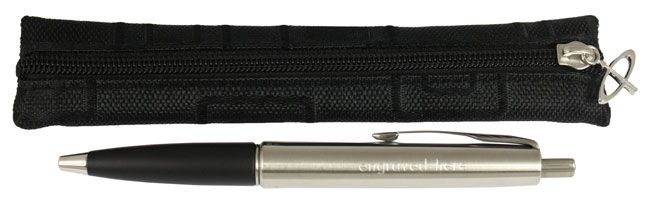 Parker Frontier Ball Point Pen Stainless Steel CT ENGRAVED NEW  