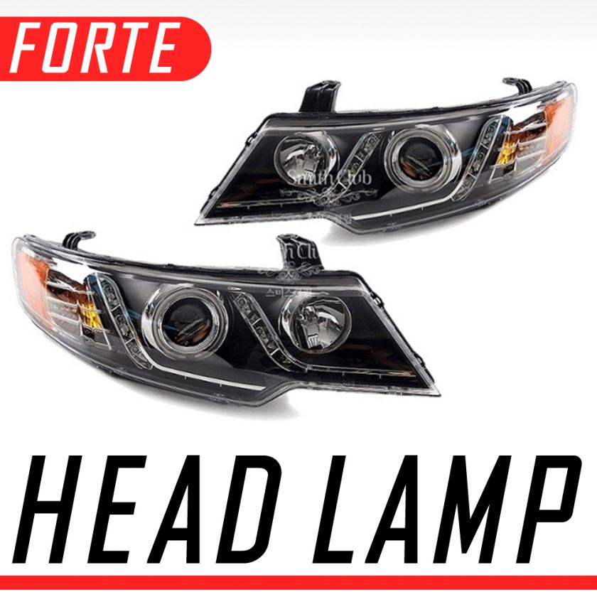 LED Head Light Assembly Module 2p For 09 10 11 Kia Forte Koup  Cerato 