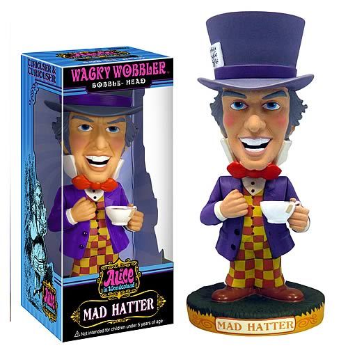 Wacky Wobbler Alice in Wonderland MAD HATTER figure  