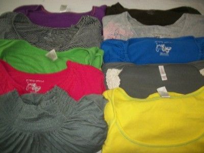   LOT 10 STYLISH SHORT SLEEVE Shirts Blouses Top 2XL 18/20 MERONA  