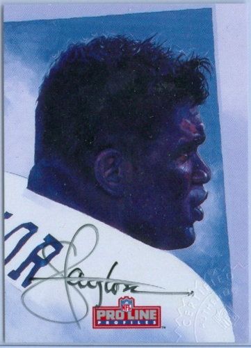 LAWRENCE TAYLOR 1992 92 PRO LINE AUTO AUTOGRAPH SP  