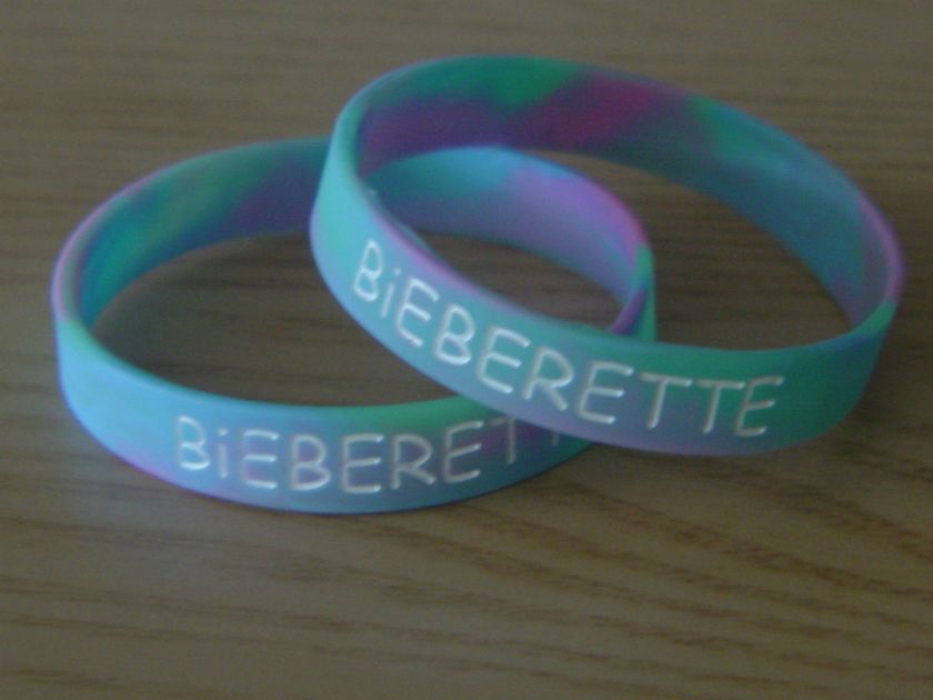 JUSTIN BIEBER BIEBERETTE BRACELET WRISTBAND  