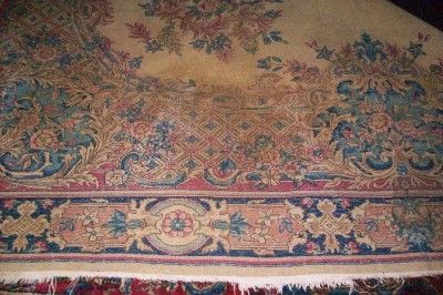 Antique Kerman Persian Rug/ Carpet  9 10 x 18 5  