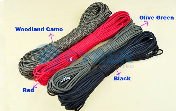 Rope Cord Parachute Cord Paracord 330lb 7 Strand 100FT  