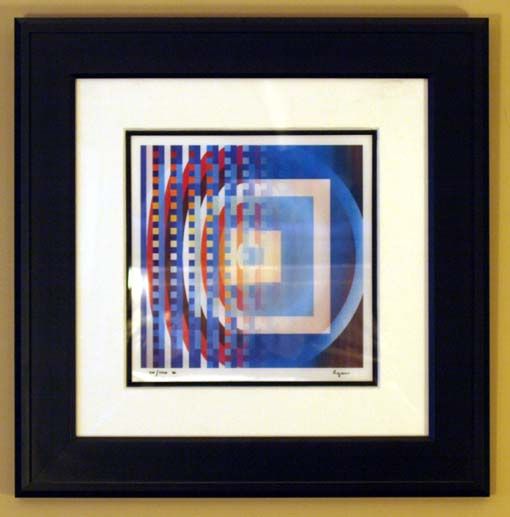 Blanc Tango   Agamograph   Yaacov Agam Original c. 2005  