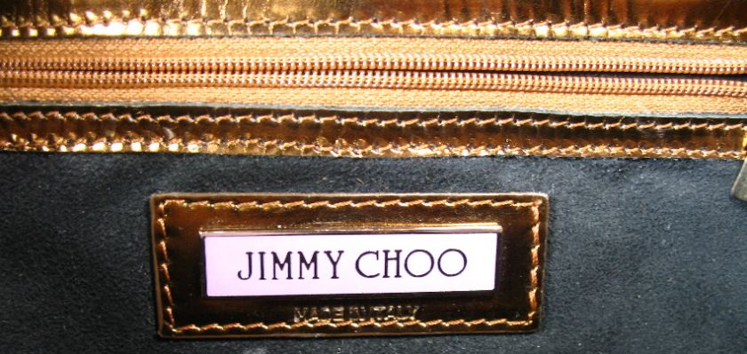 JIMMY CHOO BRONZE SNAKESKIN HANDBAG, ITALY  