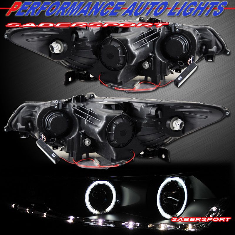 09 10 ACURA TSX CCFL HALO PROJECTOR HEADLIGHTS w/ LED  