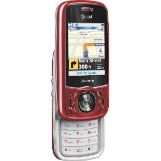 Pantech C740 Matrix Red QWERTY SLIDER VERY USED AT&T 843124001290 