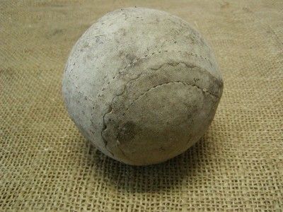   Leather Softball  Baseball Antique Sports Ball Unusual Stitch 6364