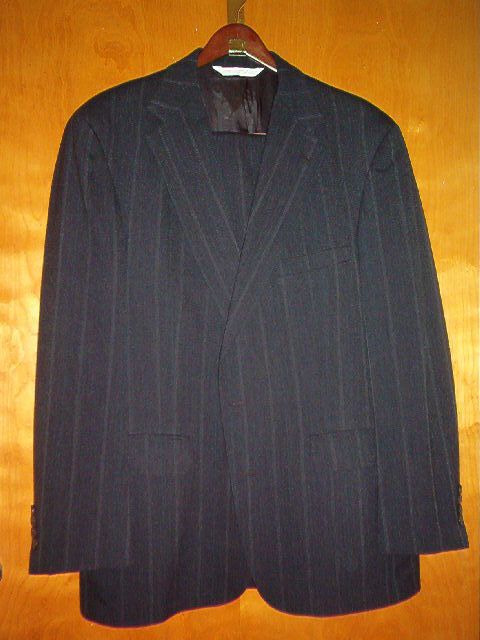Christian Brooks Pinstripe Suit      44 R  