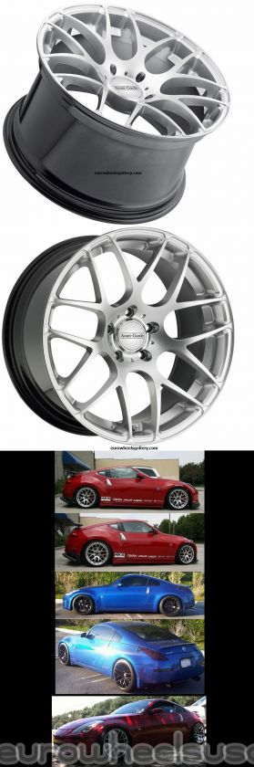 19 CONCAVE WHEELS FOR NISSAN 350Z 370Z 19X9.5 / 19X11 SET OF 4 RIMS 