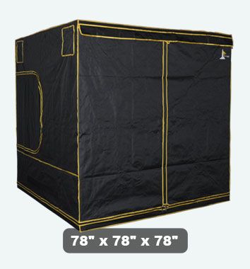 78x78x78 MYLAR HYDROPONICS GROW TENT ROOM 6.5X6.5X6.5 FULL 