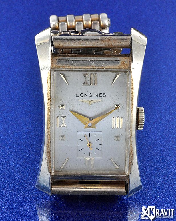 Fine & Rare Longines Hour Glass 14K Y/G Watch  