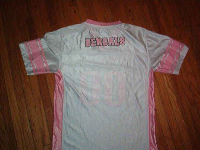 LADIES CINCINNATI BENGALS JERSEY Pink Youth Large  