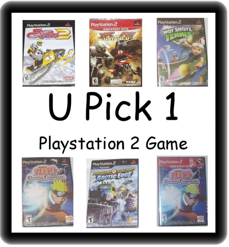   GAME BRAND NEW YOU PICK PS2 SEALED PACKAGE RATED E T TEEN 3 PS 2