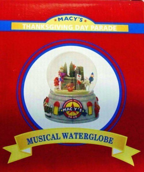 2008 Macys Thanksgiving Day Parade MUSICAL WATERGLOBE snowglobe HELLO 