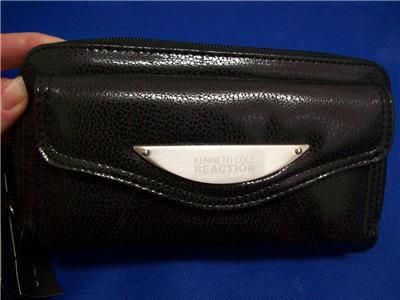 Kenneth Cole Zip Around w Front Snap Clutch Wallet $60  