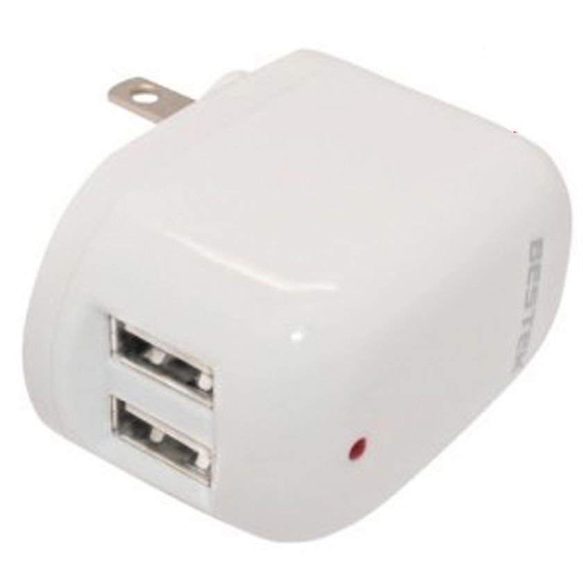 USB Wall AC Charger For iPad/iPhone 4s,4,3Gs,3G/iPod Touch/Nano With 2 