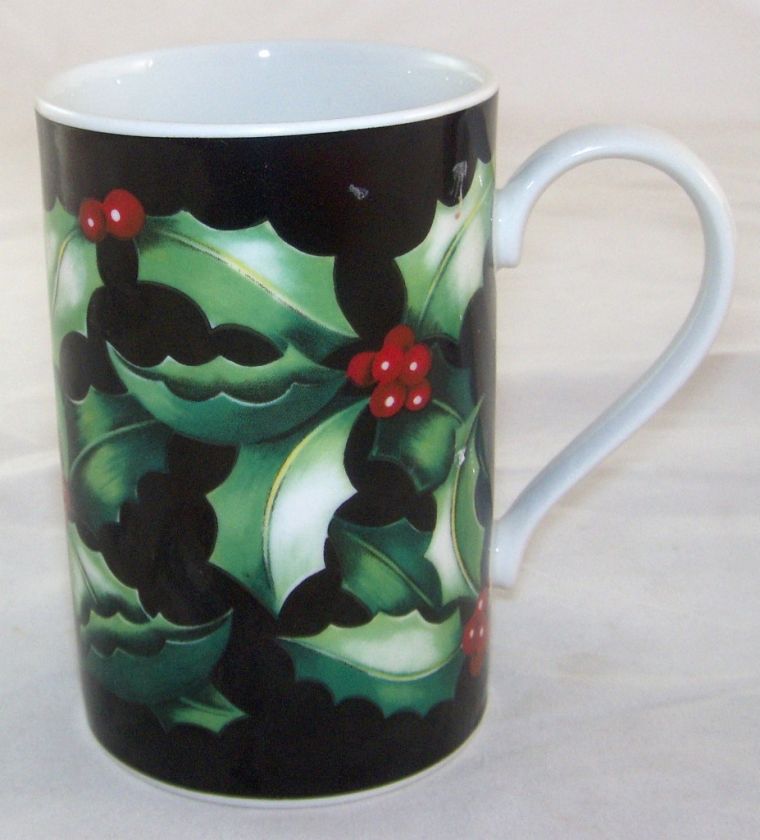 Dunoon Holly Berry Holiday Mug Caroline Bessey Scotland  