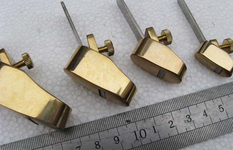 4pcs quality Brass Violinmakers Planes Tool Golden #10  