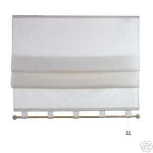 NEW White Premier Roman Shade Blind 2 pole 71 X 72  