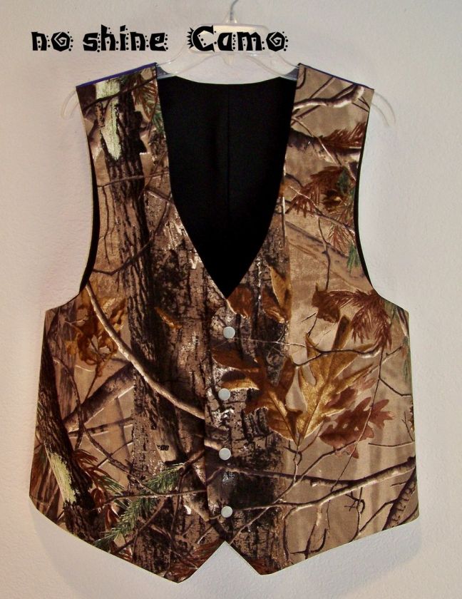 NEW Camo Wedding Vest/ Mans  Custom Made USA  