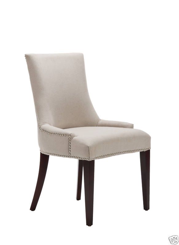 New Becca BEIGE Linen Dining Chair  