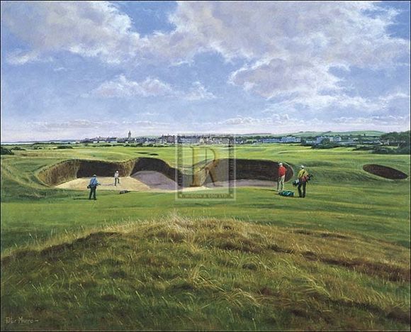 PETER MUNRO St. Andrews 14th Hole golf course LIM ED  