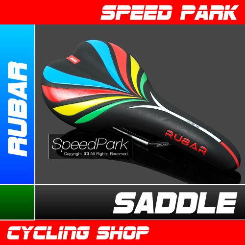 NEW 2011 RUBAR BIKE SADDLE   Black x Colorful Pattern  