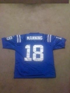 Peyton Manning, Blue, Indianapolis Colts. Jersey Size 50 52 L,XL 